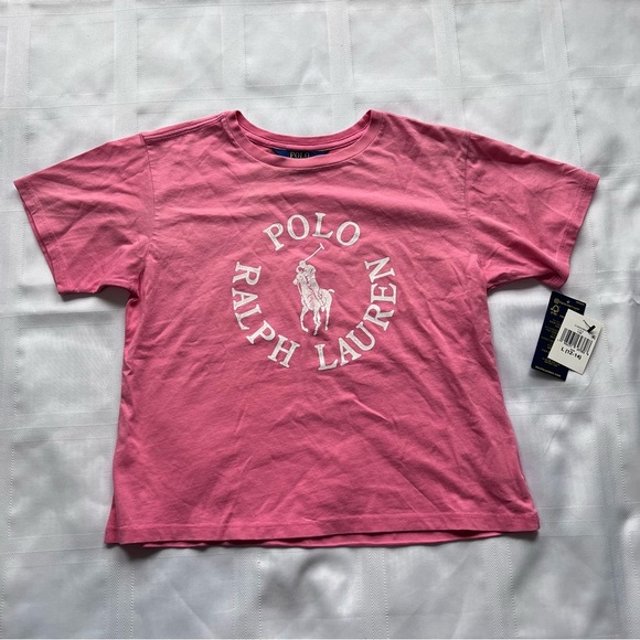 ***NWT*** Polo by Ralph Lauren Kids Pink T-Shirt - Picture 1 of 5